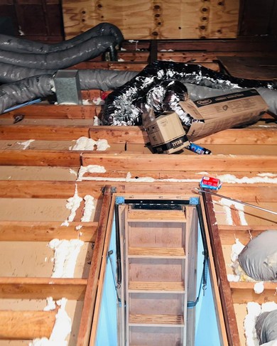 Roof storm damage inspection
